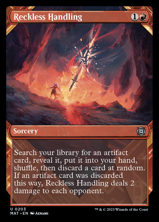 Reckless Handling (Showcase Halo Foil) [March of the Machine: The Aftermath] | Game Master's Emporium (The New GME)