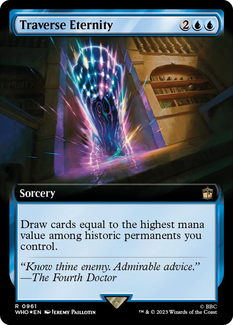 Traverse Eternity (Extended Art) (Surge Foil) [Doctor Who] | Game Master's Emporium (The New GME)