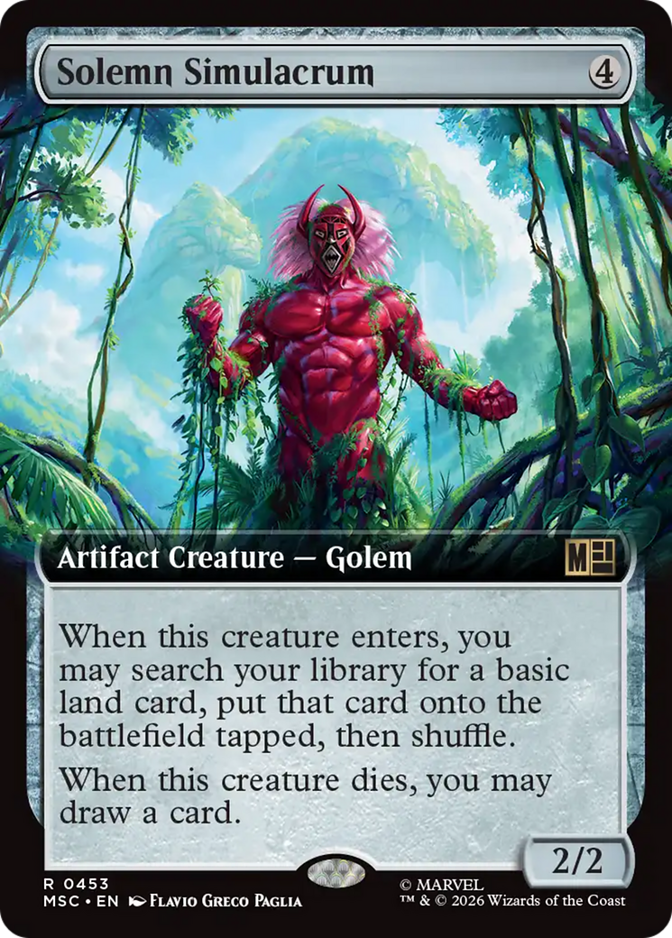 Solemn Simulacrum (Extended Art) [Marvel Super Heroes Commander] | Game Master's Emporium (The New GME)