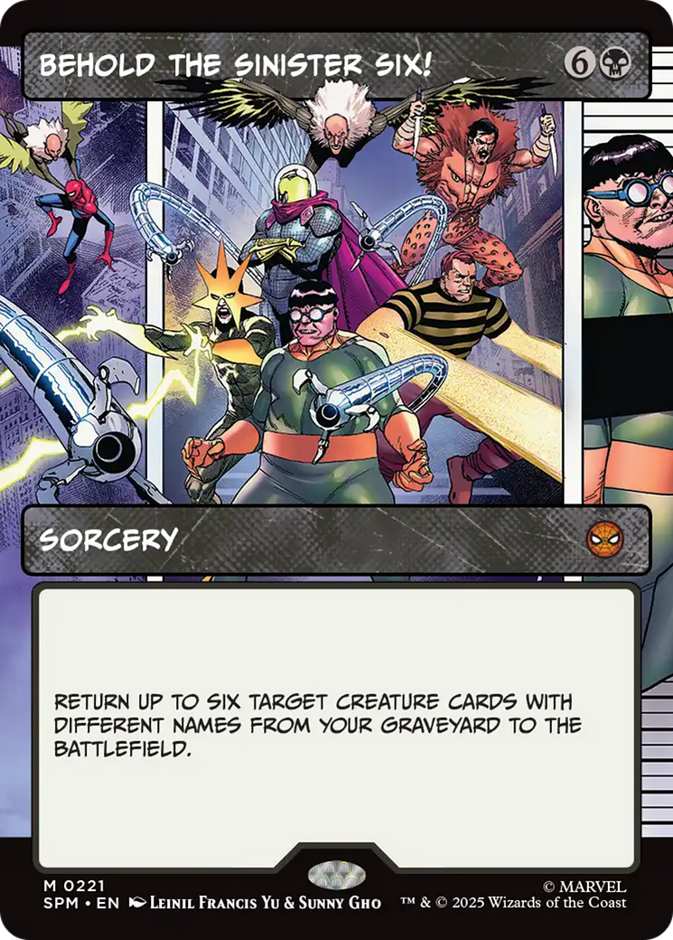 Behold the Sinister Six! (Borderless) [Marvel's Spider-Man] | Game Master's Emporium (The New GME)