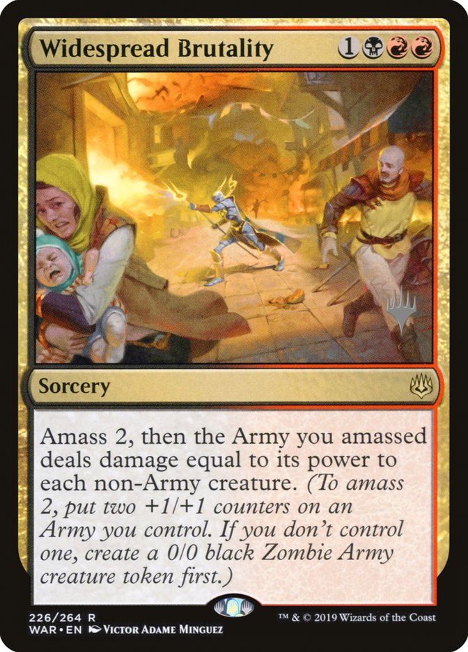 Widespread Brutality (Promo Pack) [War of the Spark Promos] | Game Master's Emporium (The New GME)