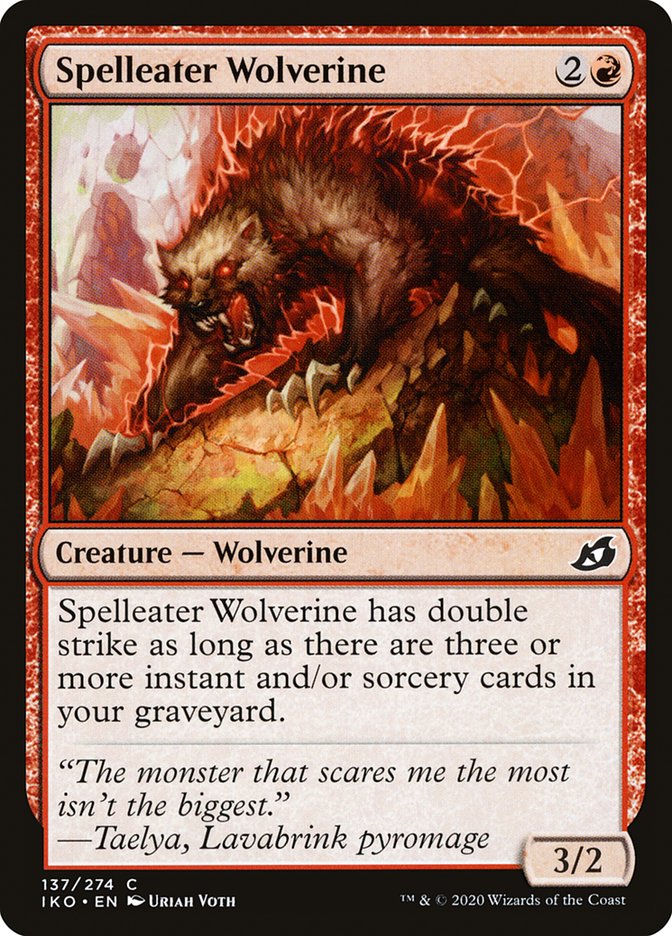 Spelleater Wolverine [Ikoria: Lair of Behemoths] | Game Master's Emporium (The New GME)