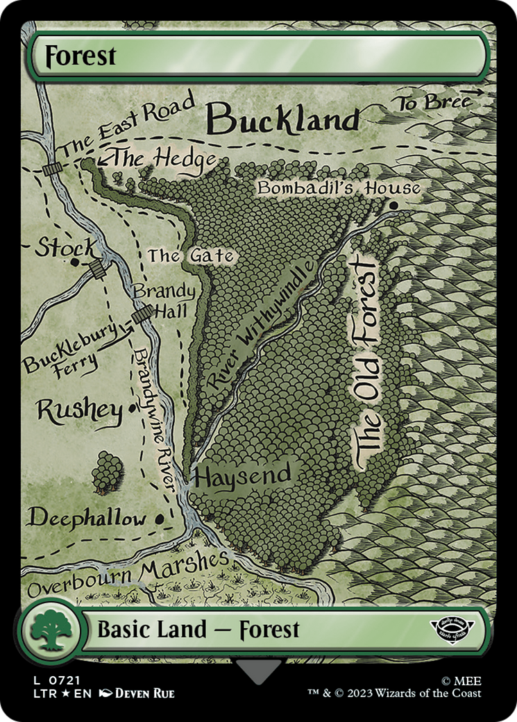 Forest (0721) (Surge Foil) [The Lord of the Rings: Tales of Middle-Earth] | Game Master's Emporium (The New GME)