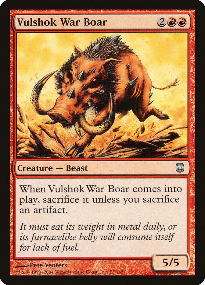 Vulshok War Boar [Darksteel] | Game Master's Emporium (The New GME)