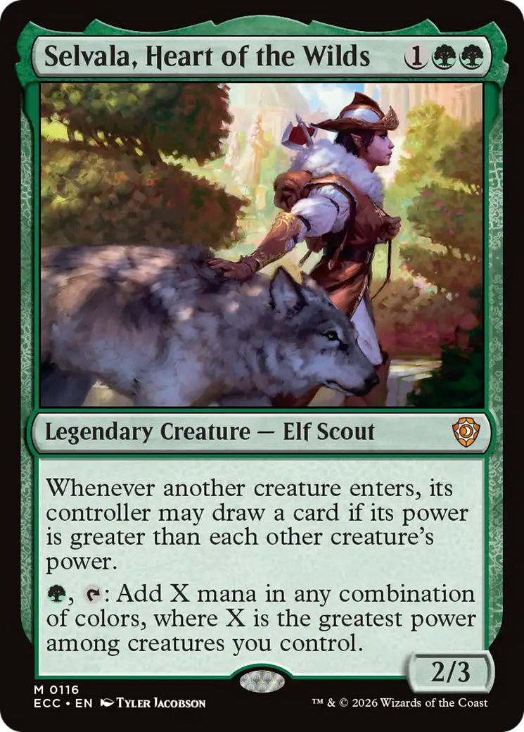 Selvala, Heart of the Wilds [Lorwyn Eclipsed Commander] | Game Master's Emporium (The New GME)