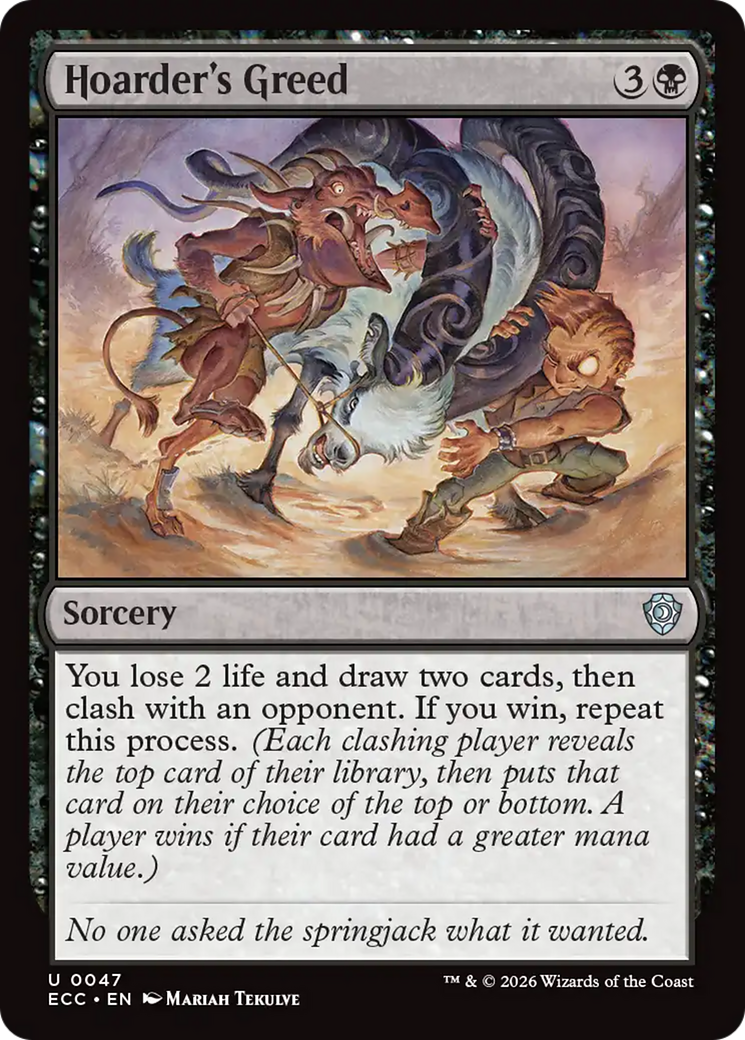 Hoarder's Greed [Lorwyn Eclipsed Commander] | Game Master's Emporium (The New GME)