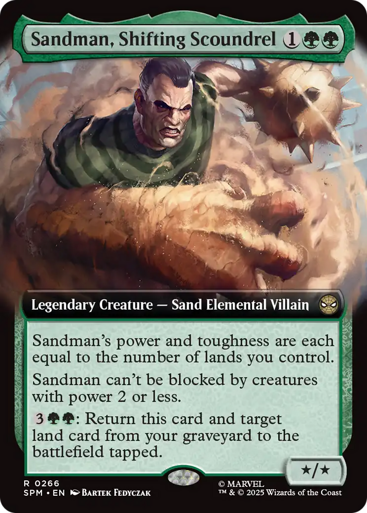 Sandman, Shifting Scoundrel (Extended Art) [Marvel's Spider-Man] | Game Master's Emporium (The New GME)