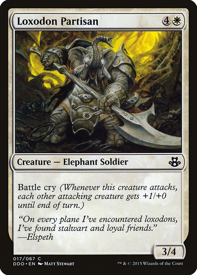 Loxodon Partisan [Duel Decks: Elspeth vs. Kiora] | Game Master's Emporium (The New GME)