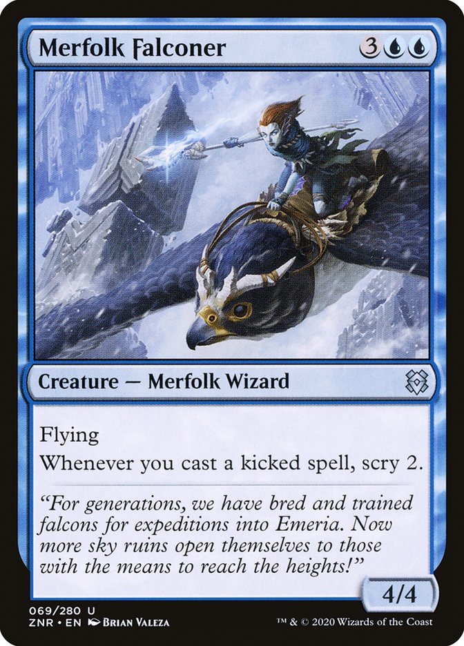 Merfolk Falconer [Zendikar Rising] | Game Master's Emporium (The New GME)