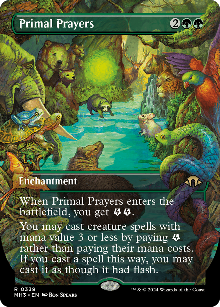 Primal Prayers (Borderless) [Modern Horizons 3] | Game Master's Emporium (The New GME)