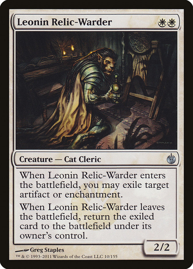 Leonin Relic-Warder [Mirrodin Besieged] | Game Master's Emporium (The New GME)