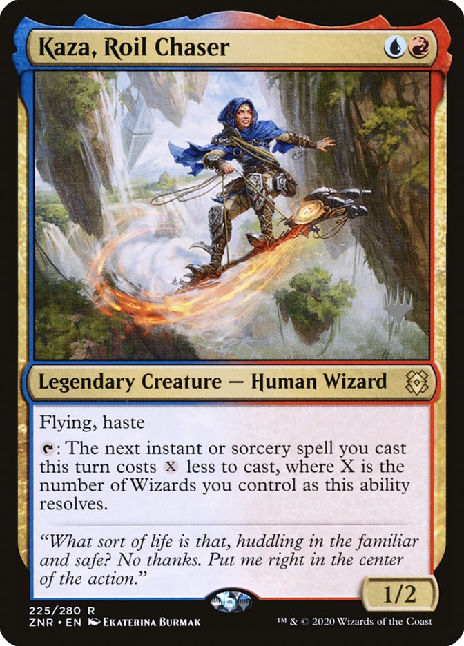 Kaza, Roil Chaser (Promo Pack) [Zendikar Rising Promos] | Game Master's Emporium (The New GME)