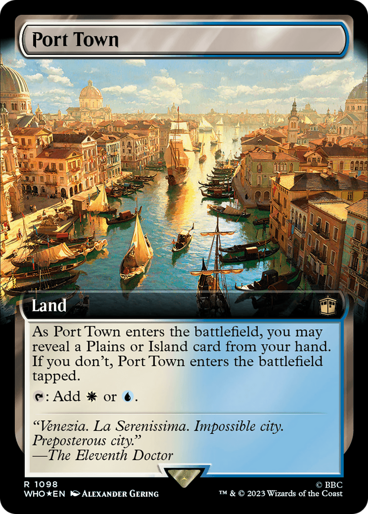 Port Town (Extended Art) (Surge Foil) [Doctor Who] | Game Master's Emporium (The New GME)