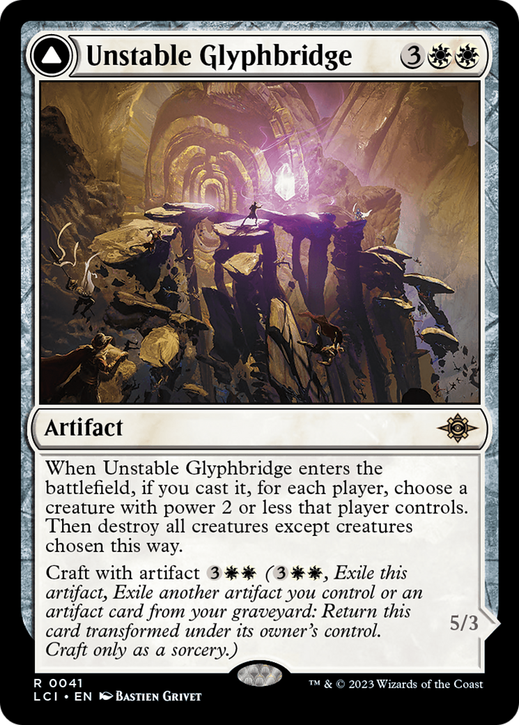 Unstable Glyphbridge // Sandswirl Wanderglyph [The Lost Caverns of Ixalan] | Game Master's Emporium (The New GME)