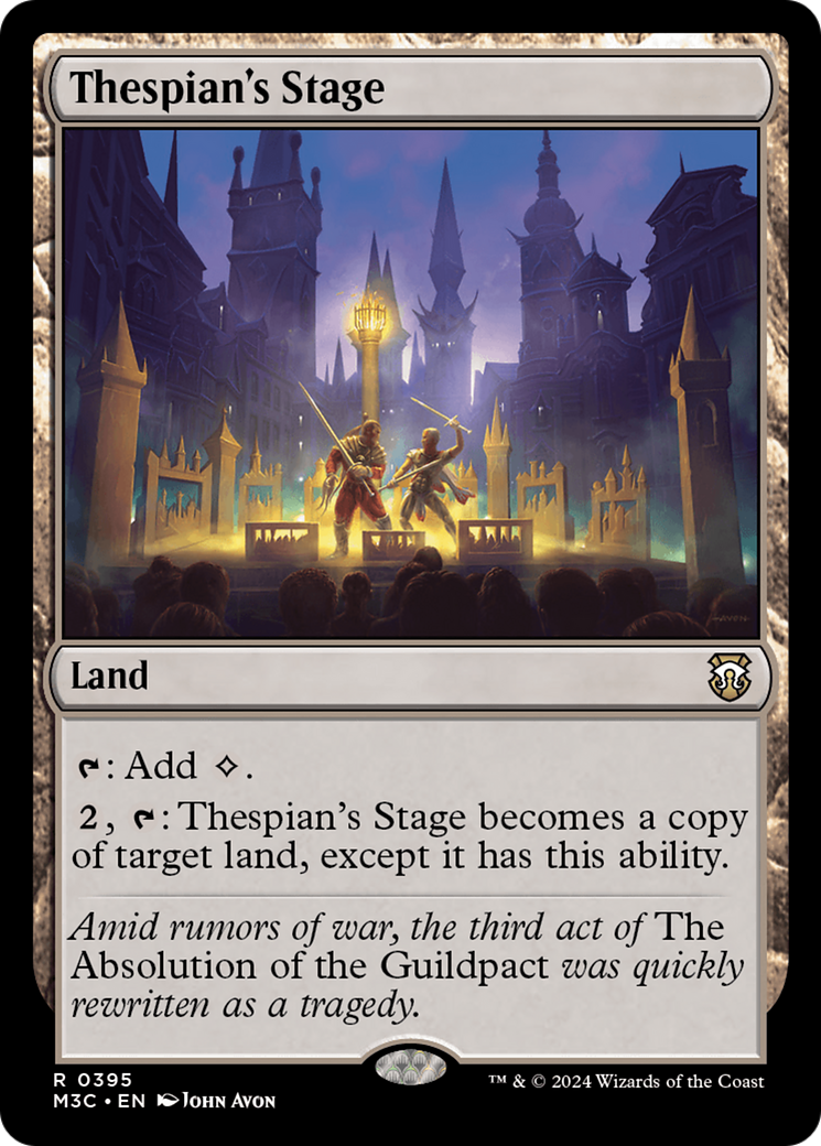 Thespian's Stage (Ripple Foil) [Modern Horizons 3 Commander] | Game Master's Emporium (The New GME)