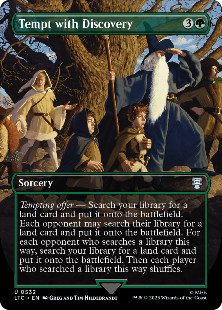 Tempt with Discovery (Borderless) [The Lord of the Rings: Tales of Middle-Earth Commander] | Game Master's Emporium (The New GME)