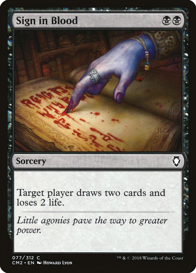 Sign in Blood [Commander Anthology Volume II] | Game Master's Emporium (The New GME)