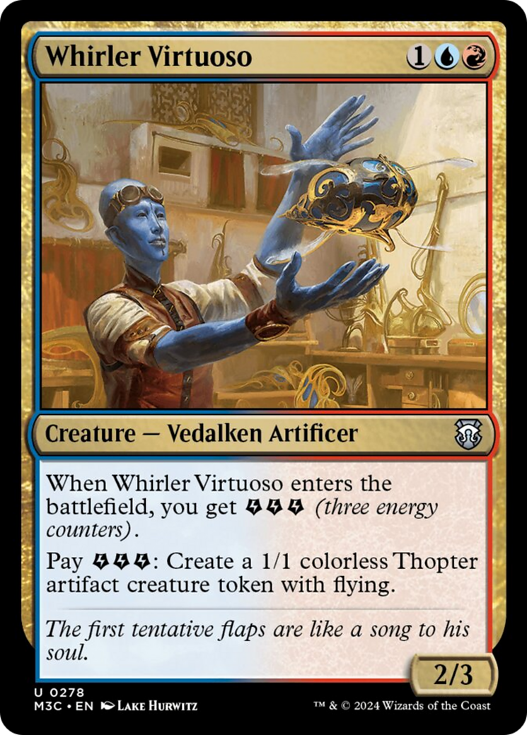 Whirler Virtuoso (Ripple Foil) [Modern Horizons 3 Commander] | Game Master's Emporium (The New GME)