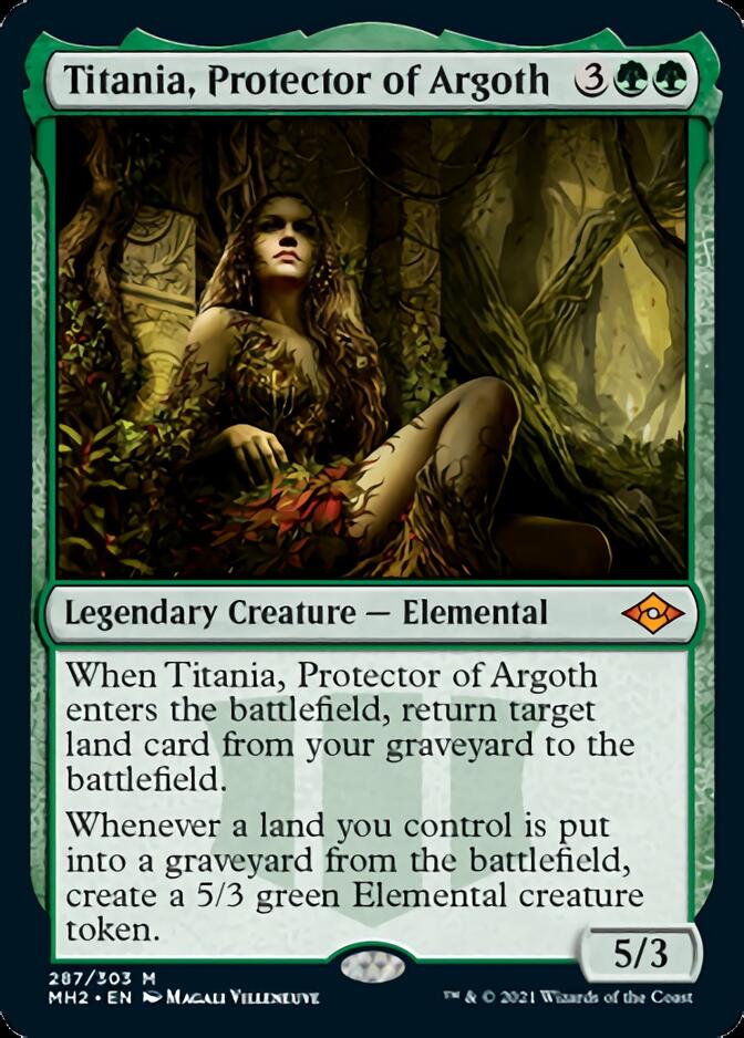 Titania, Protector of Argoth (Foil Etched) [Modern Horizons 2] | Game Master's Emporium (The New GME)