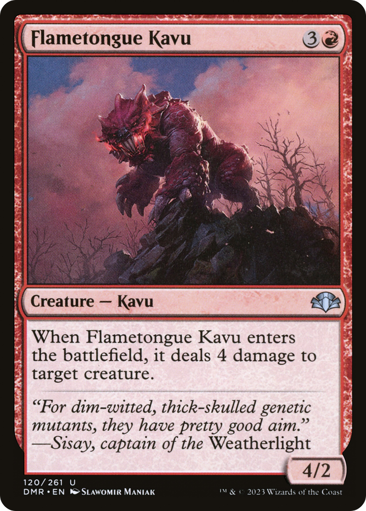 Flametongue Kavu [Dominaria Remastered] | Game Master's Emporium (The New GME)