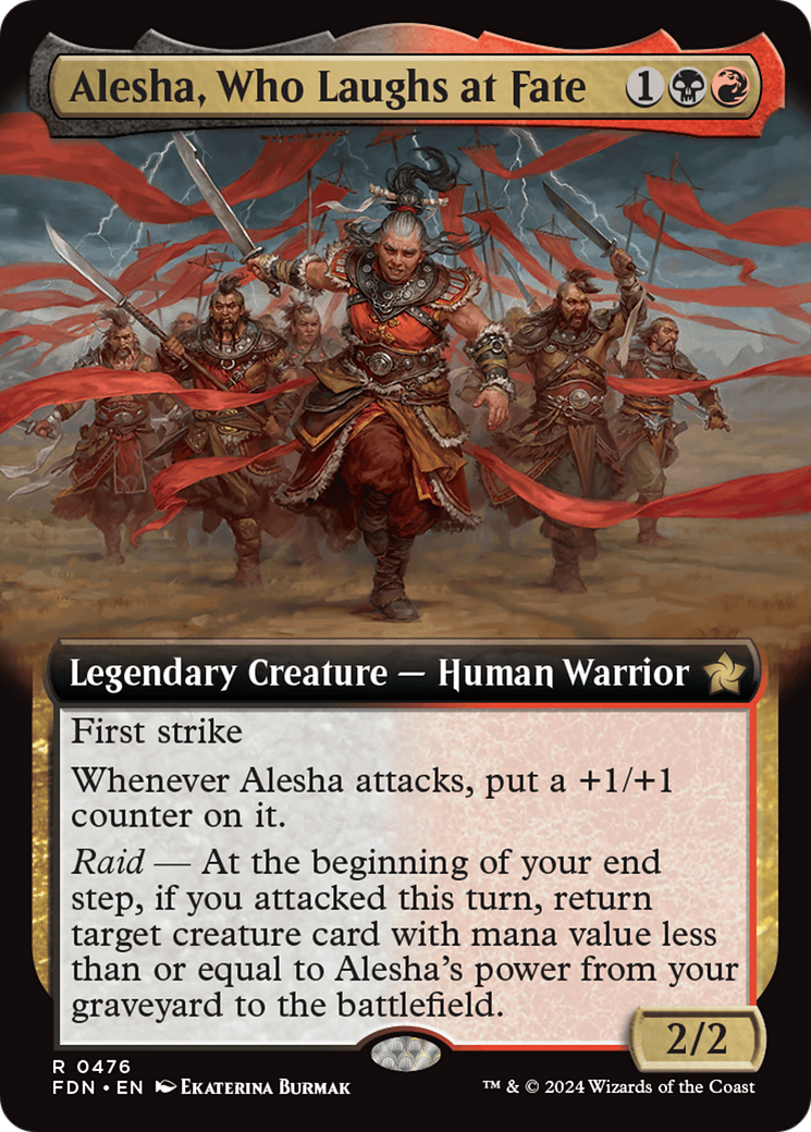 Alesha, Who Laughs at Fate (Extended Art) [Foundations] | Game Master's Emporium (The New GME)