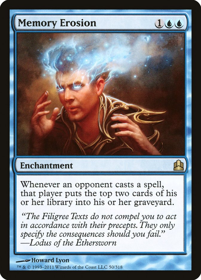 Memory Erosion [Commander 2011] | Game Master's Emporium (The New GME)