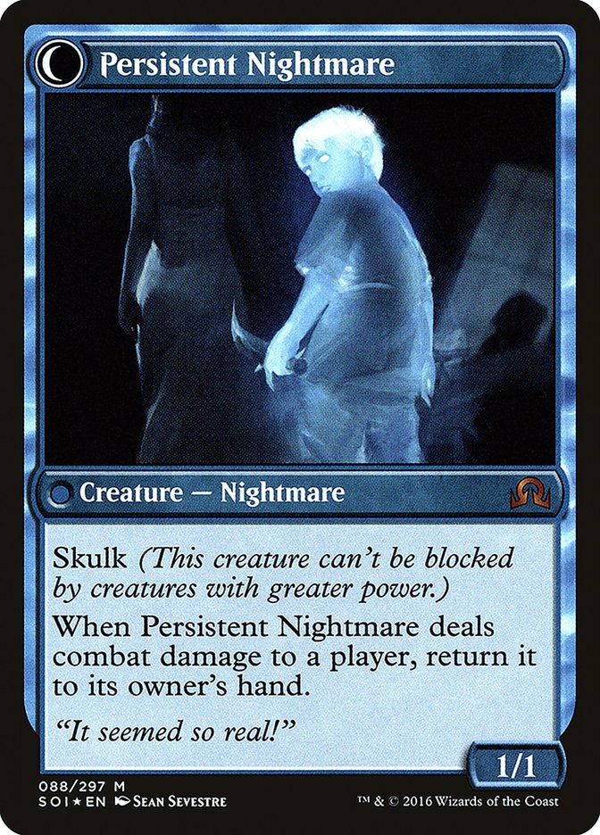 Startled Awake // Persistent Nightmare [Shadows over Innistrad Prerelease Promos] | Game Master's Emporium (The New GME)