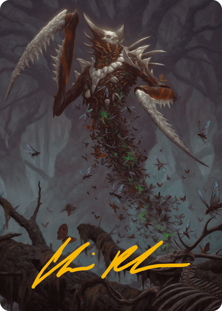 Grist, the Plague Swarm Art Card (Gold-Stamped Signature) [Modern Horizons 3 Art Series] | Game Master's Emporium (The New GME)