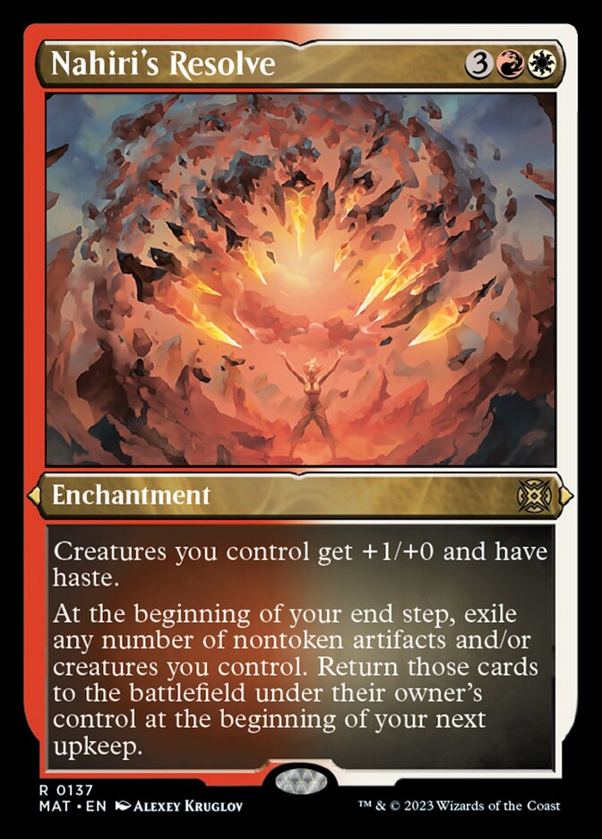 Nahiri's Resolve (Foil Etched) [March of the Machine: The Aftermath] | Game Master's Emporium (The New GME)