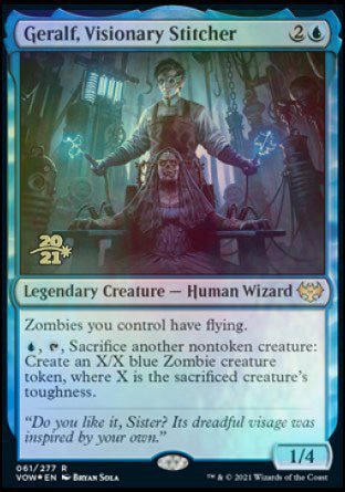 Geralf, Visionary Stitcher [Innistrad: Crimson Vow Prerelease Promos] | Game Master's Emporium (The New GME)
