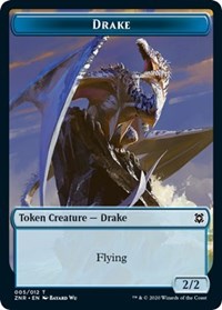 Drake // Plant Double-Sided Token [Zendikar Rising Tokens] | Game Master's Emporium (The New GME)