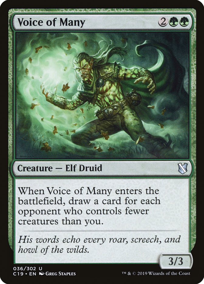 Voice of Many [Commander 2019] | Game Master's Emporium (The New GME)