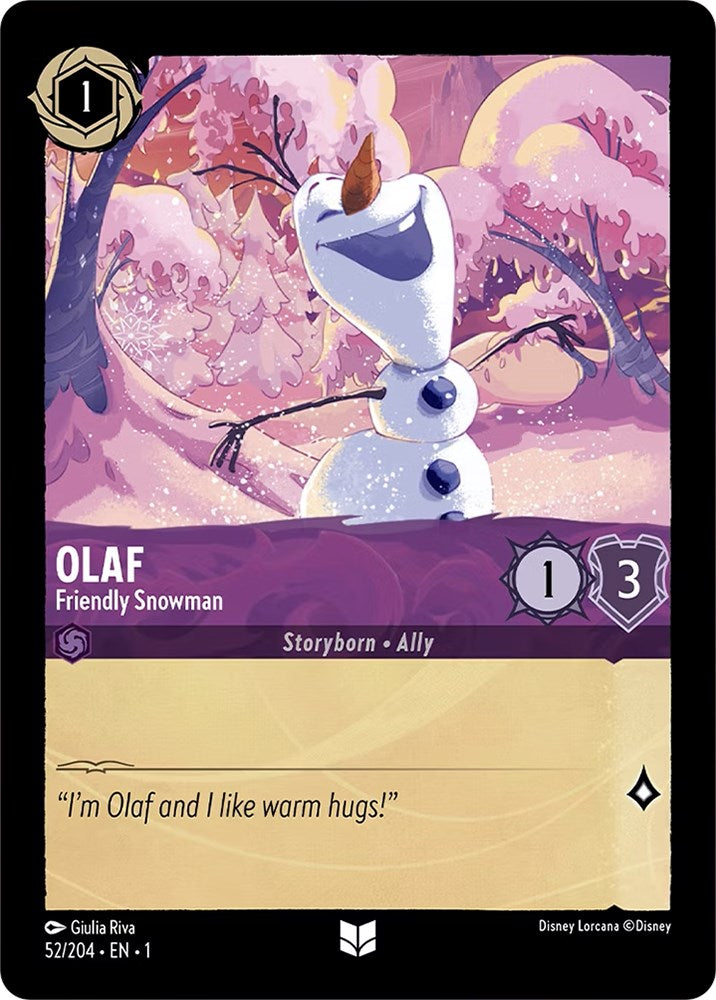 Olaf - Friendly Snowman (52/204) [The First Chapter] | Game Master's Emporium (The New GME)