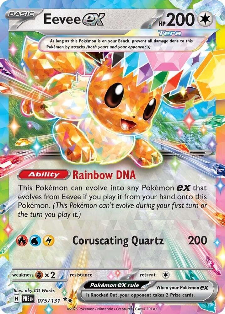 Eevee ex (075/131) [Scarlet & Violet: Prismatic Evolutions] | Game Master's Emporium (The New GME)