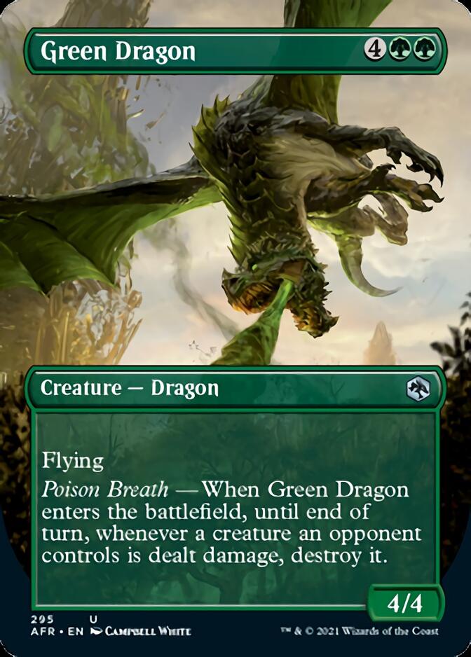 Green Dragon (Borderless Alternate Art) [Dungeons & Dragons: Adventures in the Forgotten Realms] | Game Master's Emporium (The New GME)