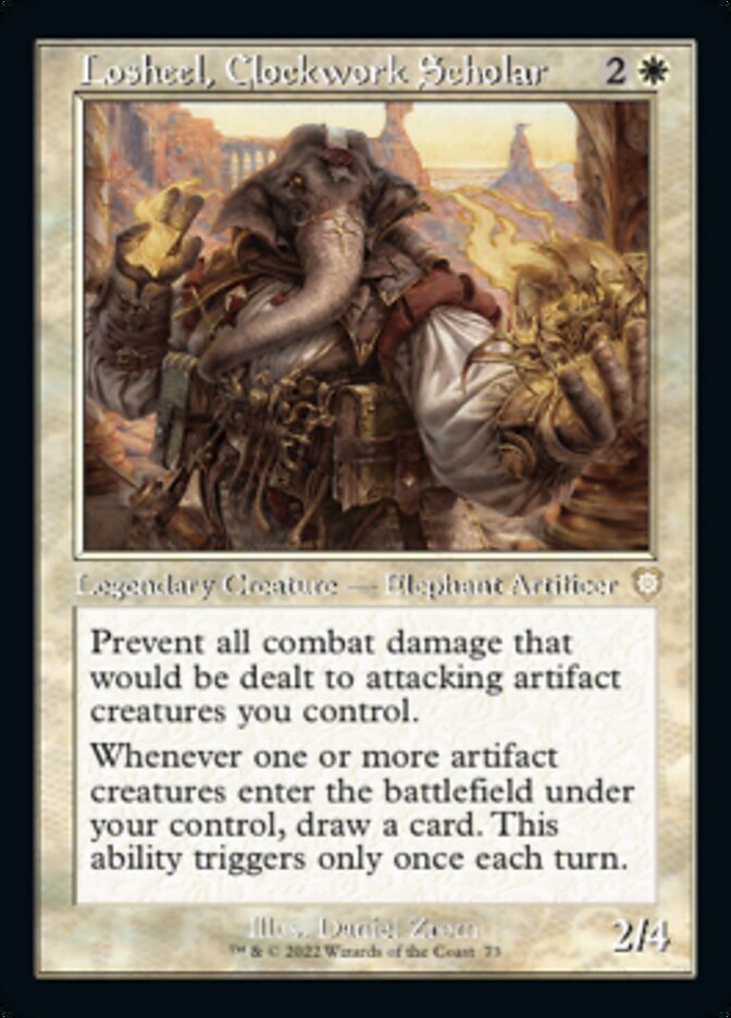 Losheel, Clockwork Scholar (Retro) [The Brothers' War Commander] | Game Master's Emporium (The New GME)