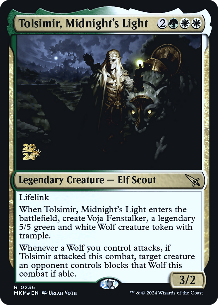 Tolsimir, Midnight's Light [Murders at Karlov Manor Prerelease Promos] | Game Master's Emporium (The New GME)