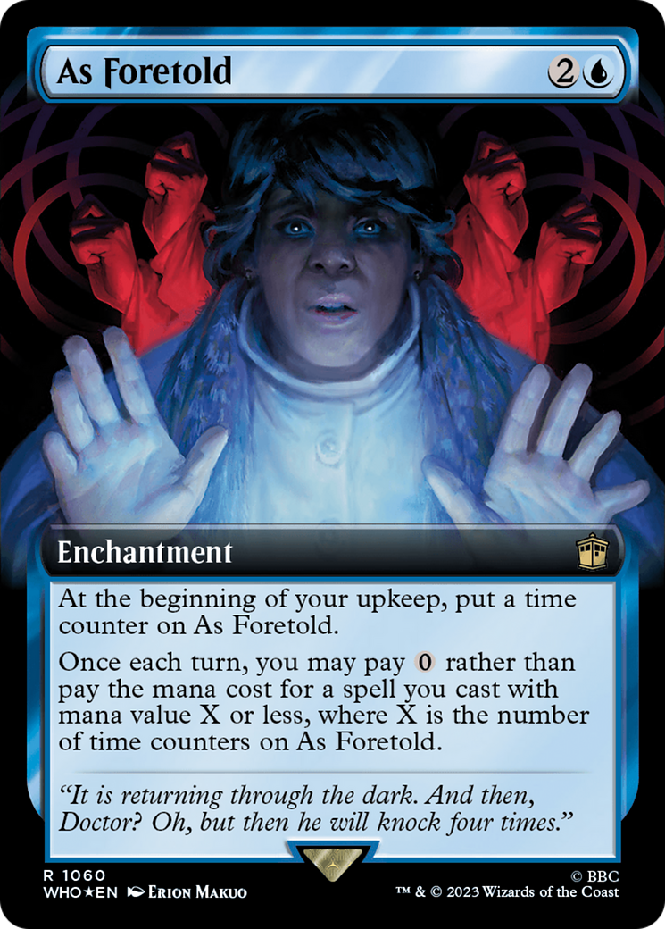 As Foretold (Extended Art) (Surge Foil) [Doctor Who] | Game Master's Emporium (The New GME)