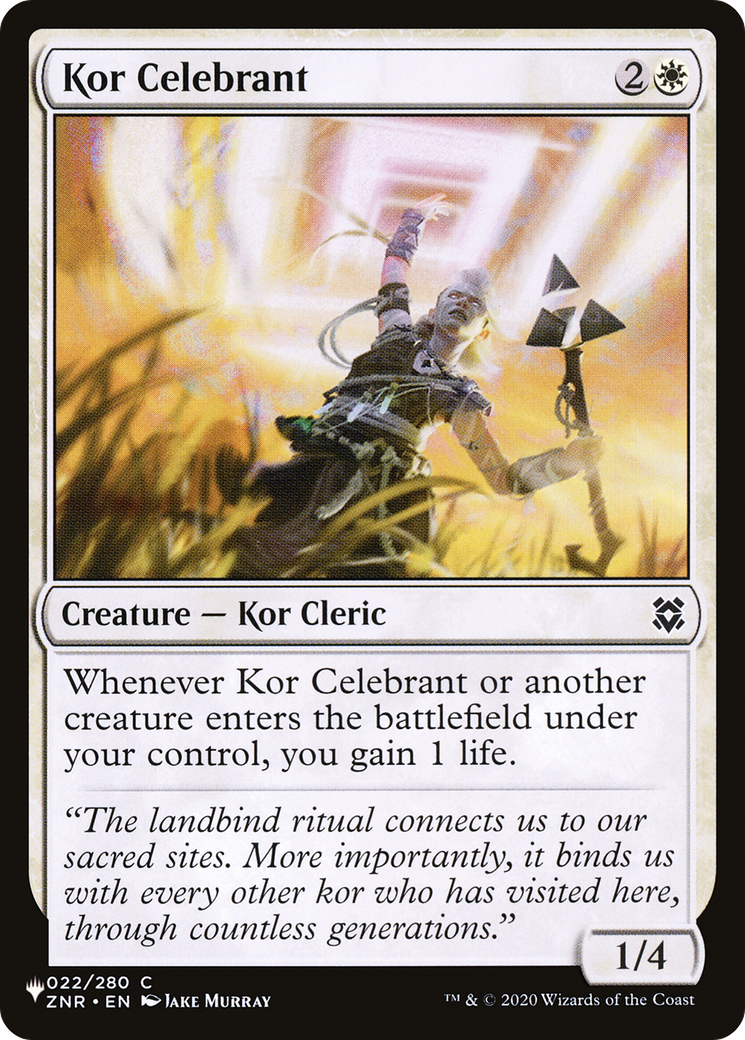 Kor Celebrant [The List Reprints] | Game Master's Emporium (The New GME)