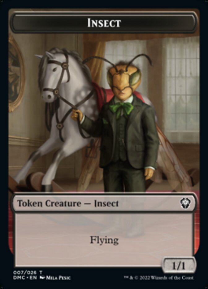 Phyrexian // Insect Double-Sided Token [Dominaria United Tokens] | Game Master's Emporium (The New GME)