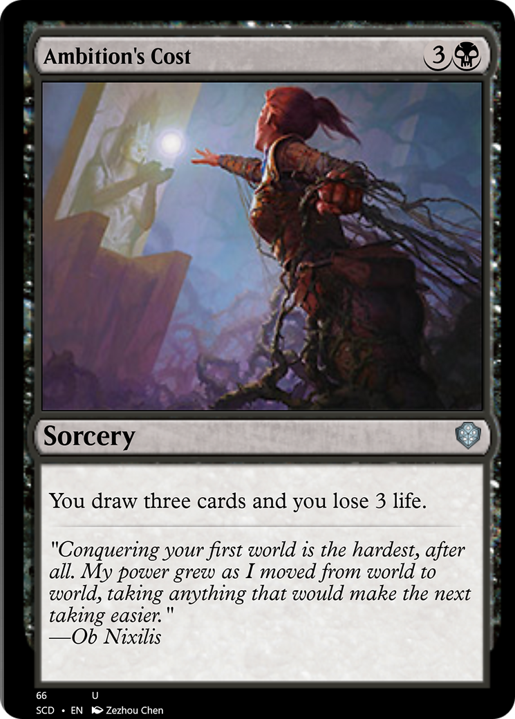 Ambition's Cost [Starter Commander Decks] | Game Master's Emporium (The New GME)