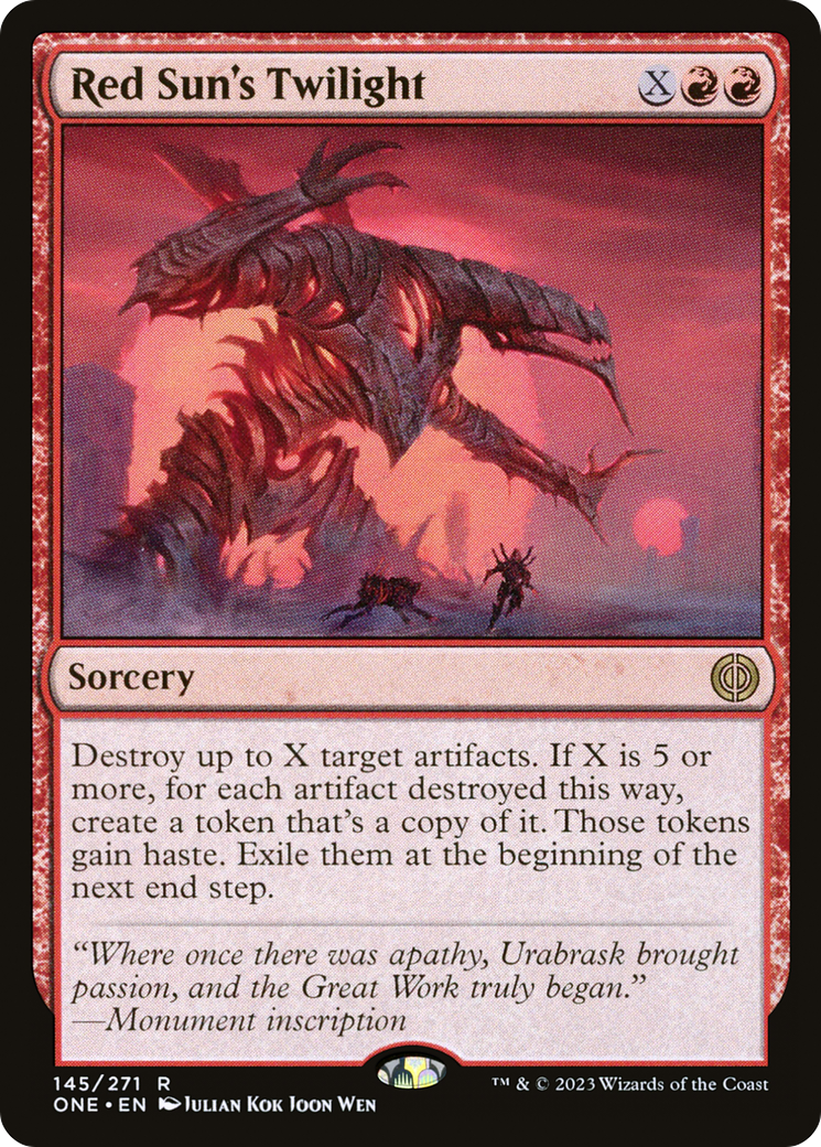 Red Sun's Twilight [Phyrexia: All Will Be One] | Game Master's Emporium (The New GME)