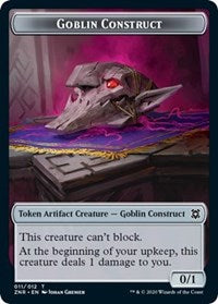 Goblin Construct // Illusion Double-Sided Token [Zendikar Rising Tokens] | Game Master's Emporium (The New GME)