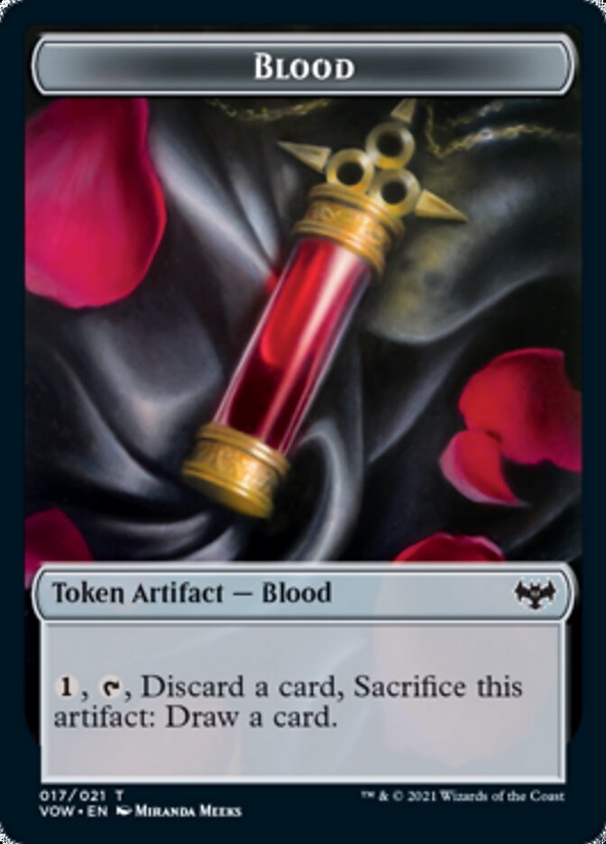 Blood // Bat Double-Sided Token [Innistrad: Crimson Vow Commander Tokens] | Game Master's Emporium (The New GME)