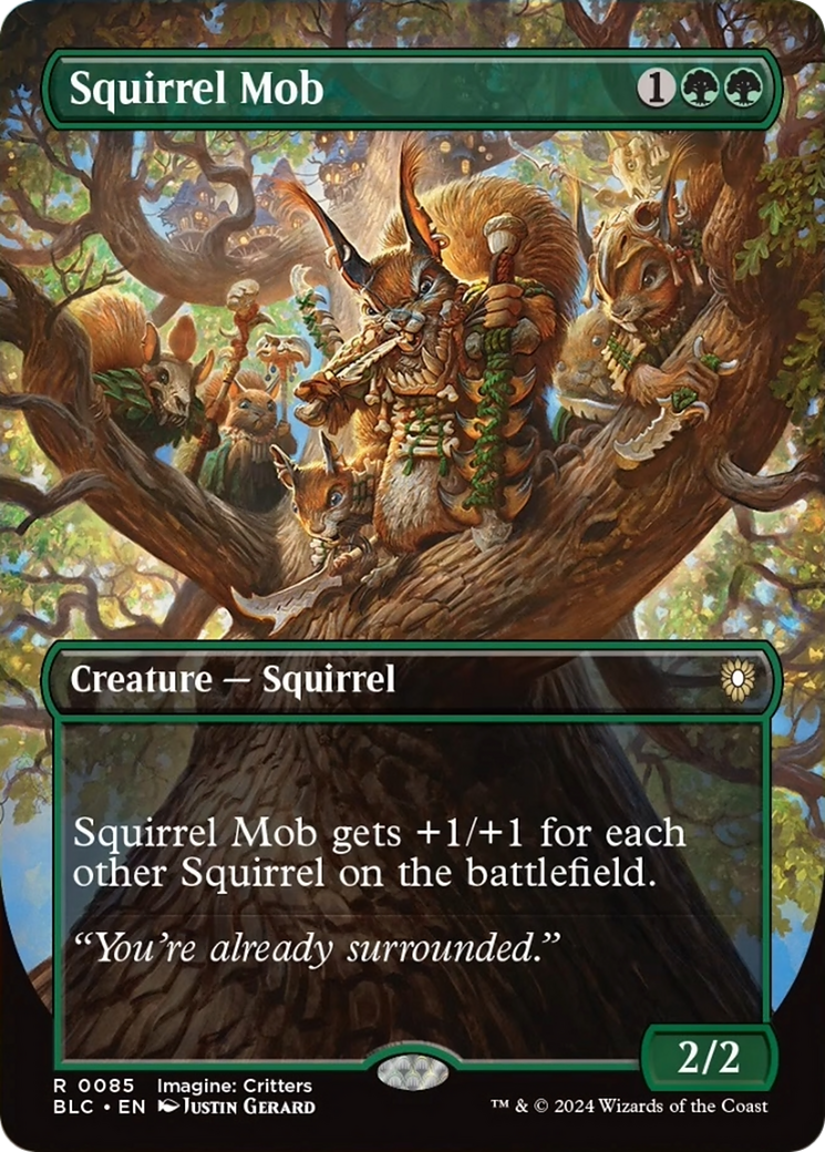 Squirrel Mob (Borderless) [Bloomburrow Commander] | Game Master's Emporium (The New GME)