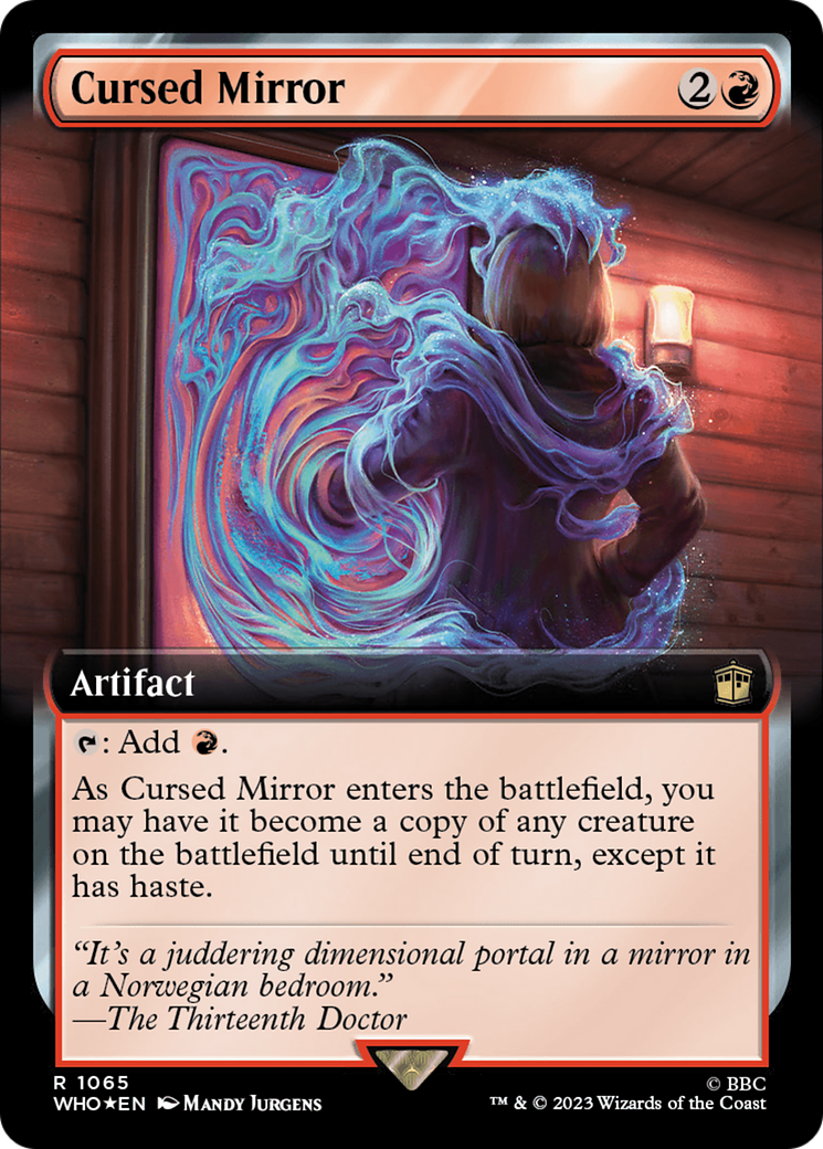 Cursed Mirror (Extended Art) (Surge Foil) [Doctor Who] | Game Master's Emporium (The New GME)