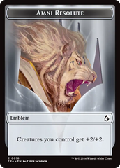 Ajani's Pridemate // Ajani Resolute Double-Sided Token [Reality Fracture Tokens] | Game Master's Emporium (The New GME)