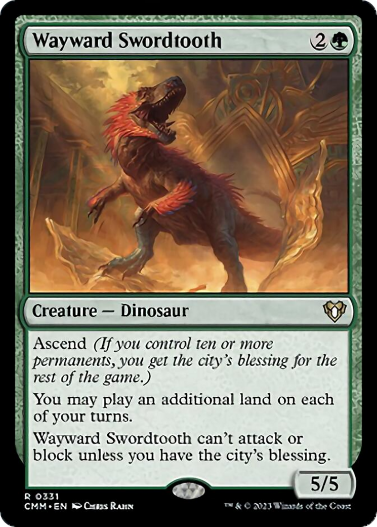 Wayward Swordtooth [Commander Masters] | Game Master's Emporium (The New GME)