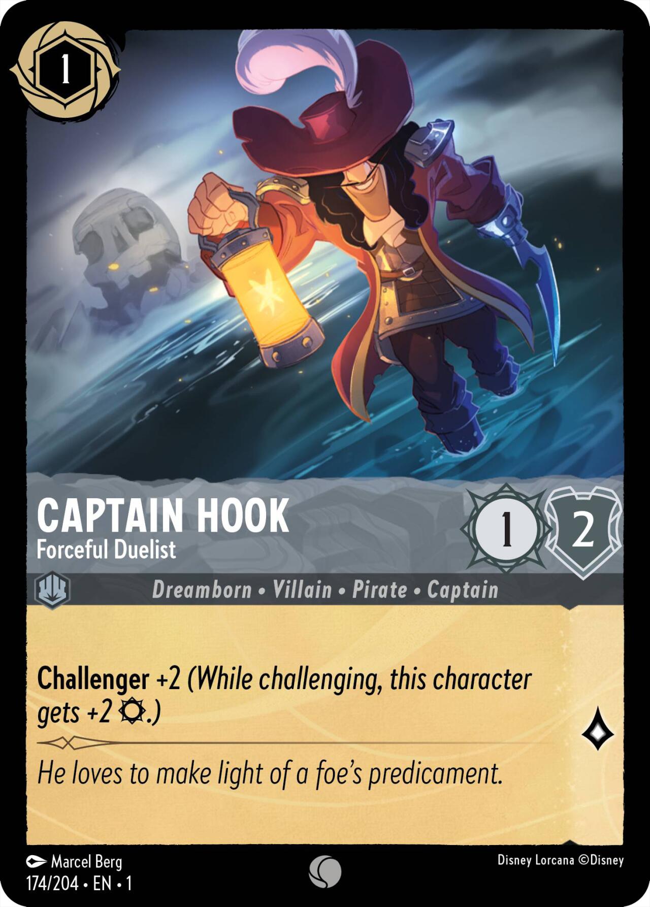 Captain Hook - Forceful Duelist (174/204) [The First Chapter] | Game Master's Emporium (The New GME)