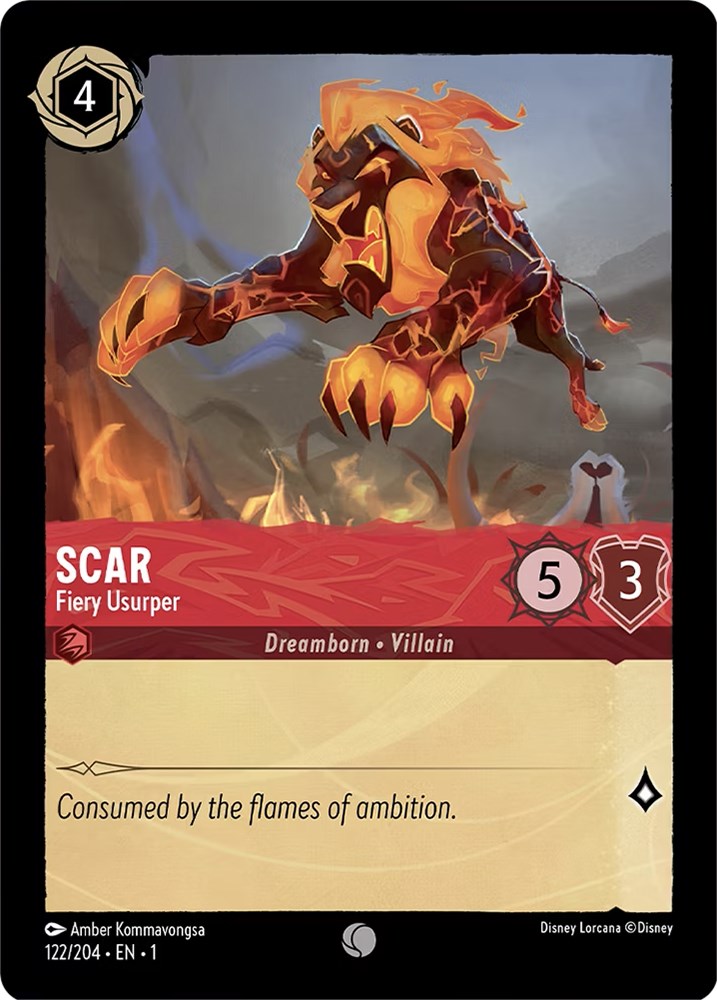 Scar - Fiery Usurper (122/204) [The First Chapter] | Game Master's Emporium (The New GME)